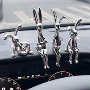 Cute Rabbit Dashboard Decoration - 4PCS product image 1